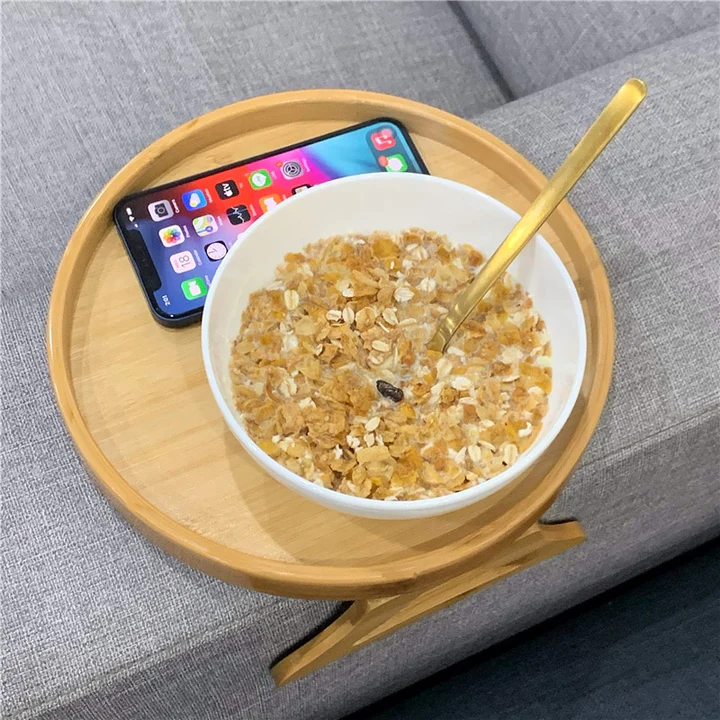 Bamboo Sofa Armrest Tray